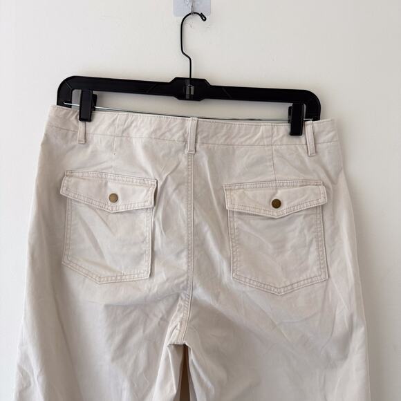 Banana Republic Authentic Chino Drawstring Hem Cargo Pants Beige Size 14 - Picture 7 of 10